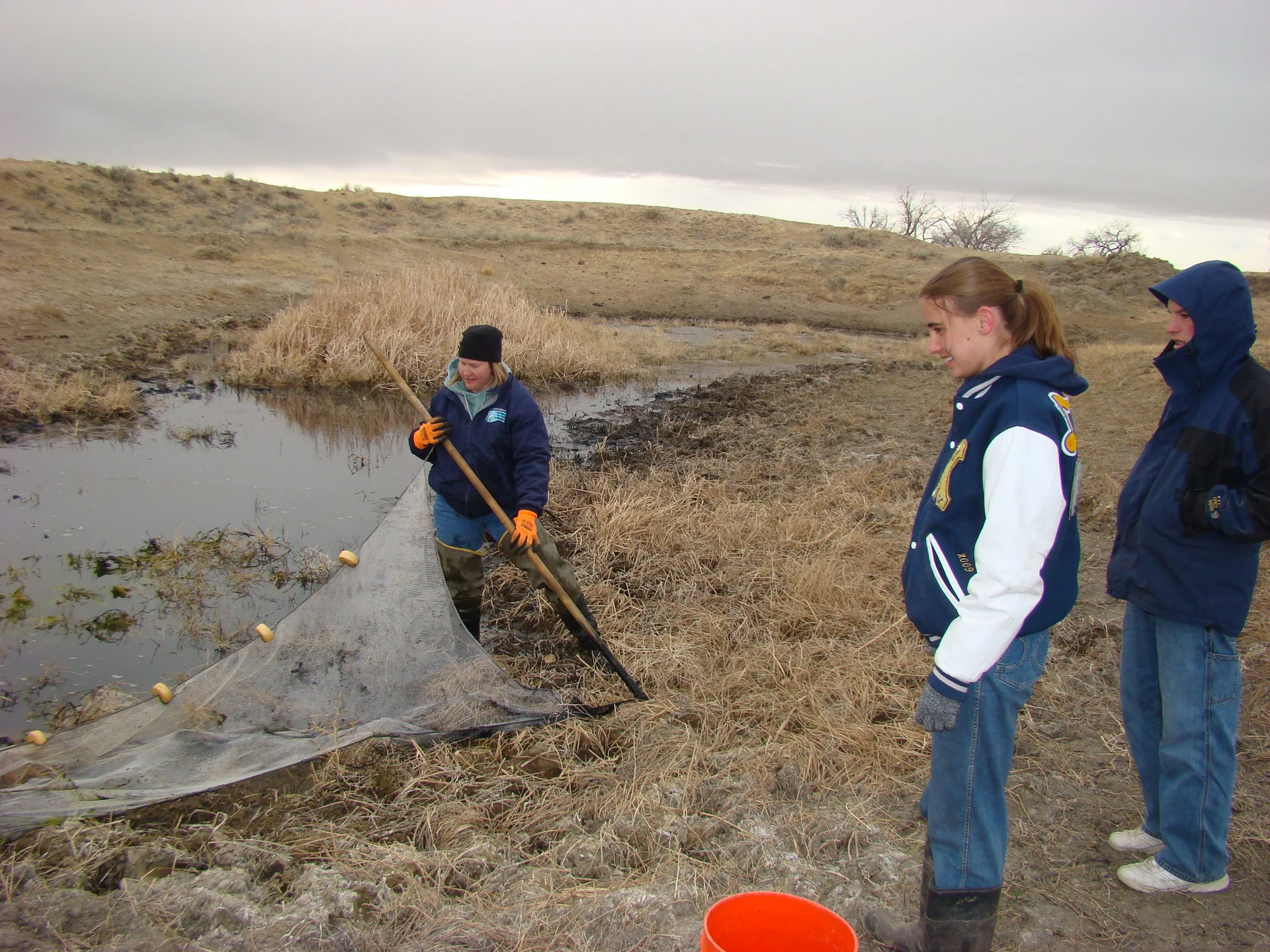 Merewether (pictured right) discovered her love for environmental work by learning alongside mentor biologists serving near her home in Karval. Photo courtesy Katie Merewether