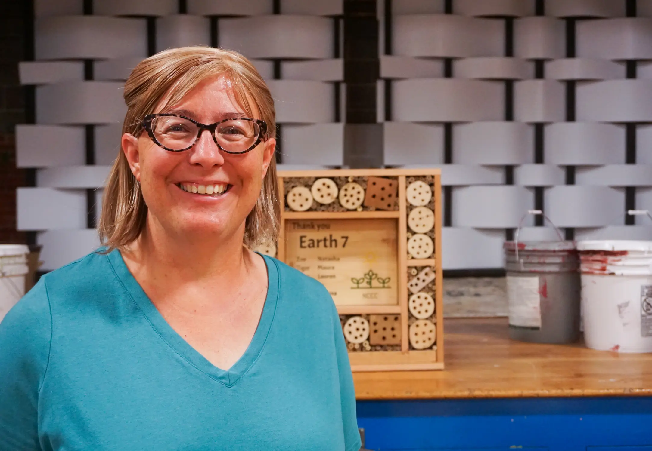 Jamie Purcell previously served with the AmeriCorps VISTA program, in which members serve for a year at local organizations to address poverty. Photo: Jordan Uplinger, Wyoming Public Radio