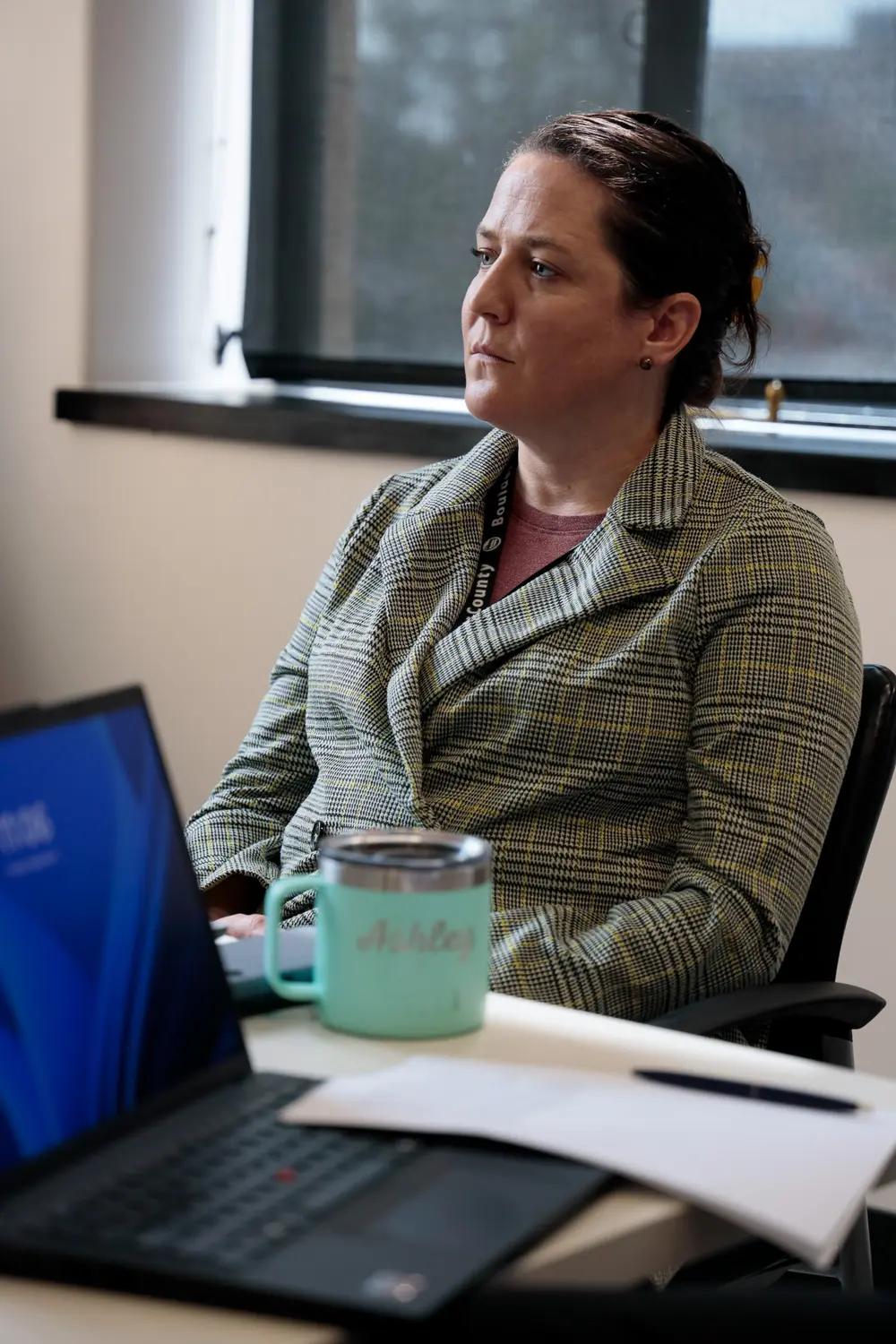 Commissioner Ashley Stolzmann during an administrative meeting September 9, 2025. Photo: Cormac McCrimmon, Rocky Mountain PBS