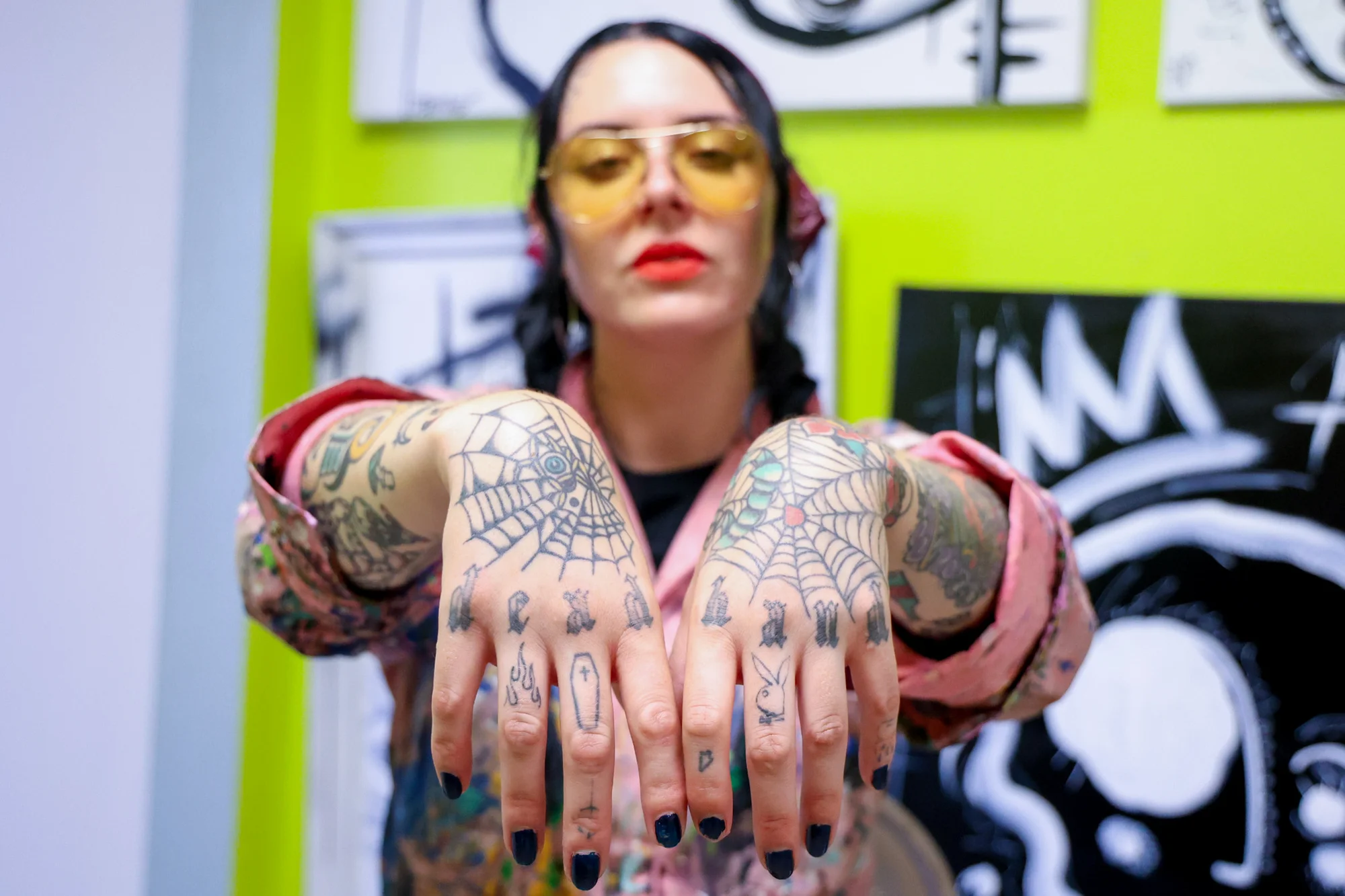 Shannon Palmer poses in her art studio in downtown Pueblo. Photo: Priya Shahi, Rocky Mountain PBS