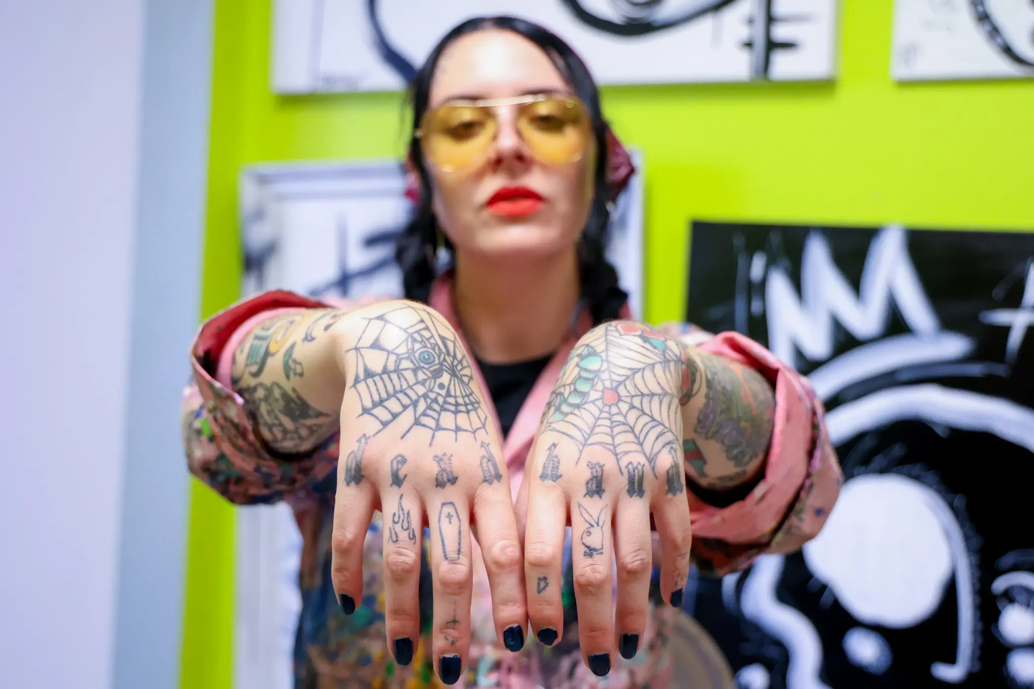 Shannon Palmer poses in her art studio in downtown Pueblo. Photo: Priya Shahi, Rocky Mountain PBS