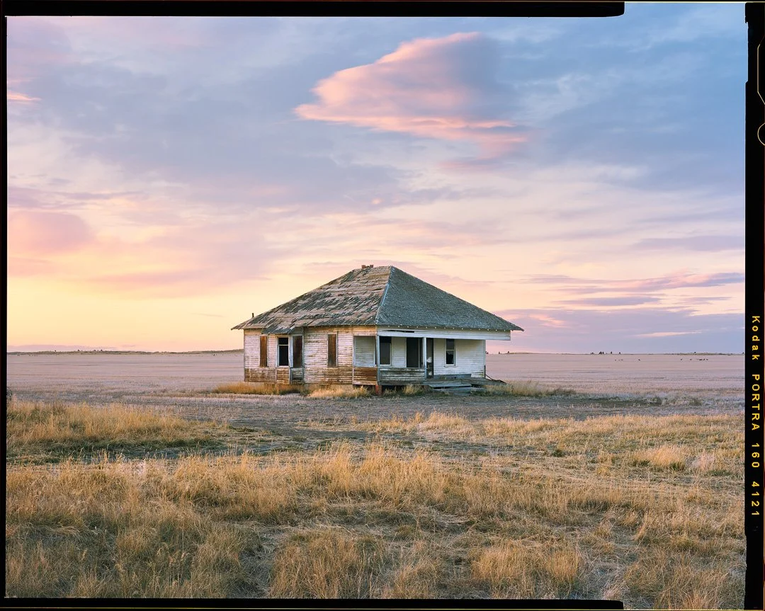 A home in decay on the wide open prairies of central Montana, October 2021. Photo courtesy Alex Burke