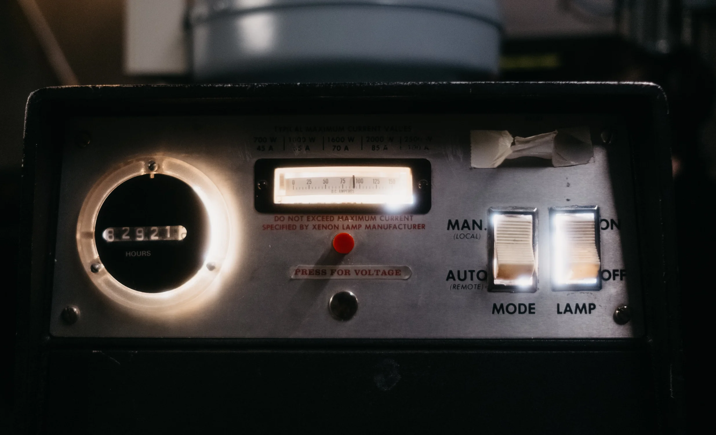 One of the projectors has been used for almost 83,000 hours. Photo: Peter Vo, Rocky Mountain PBS