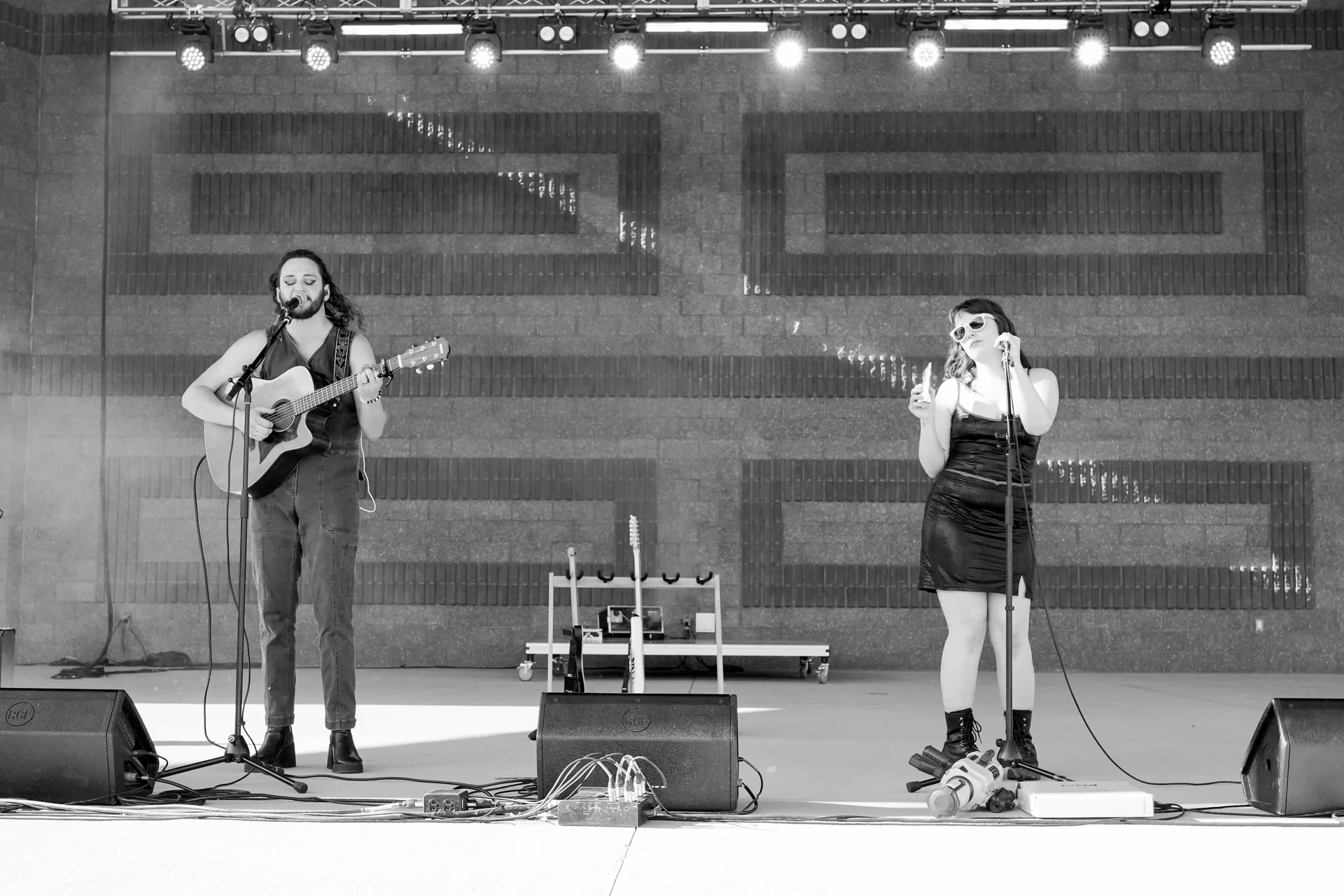 Violet After All, an alt-pop band from Montrose, headlined this year’s Pride. Singer Elizabeth Jane Sanders said they were excited to be back after playing as the opening act last year.  Photo: Joshua Vorse, Rocky Mountain PBS