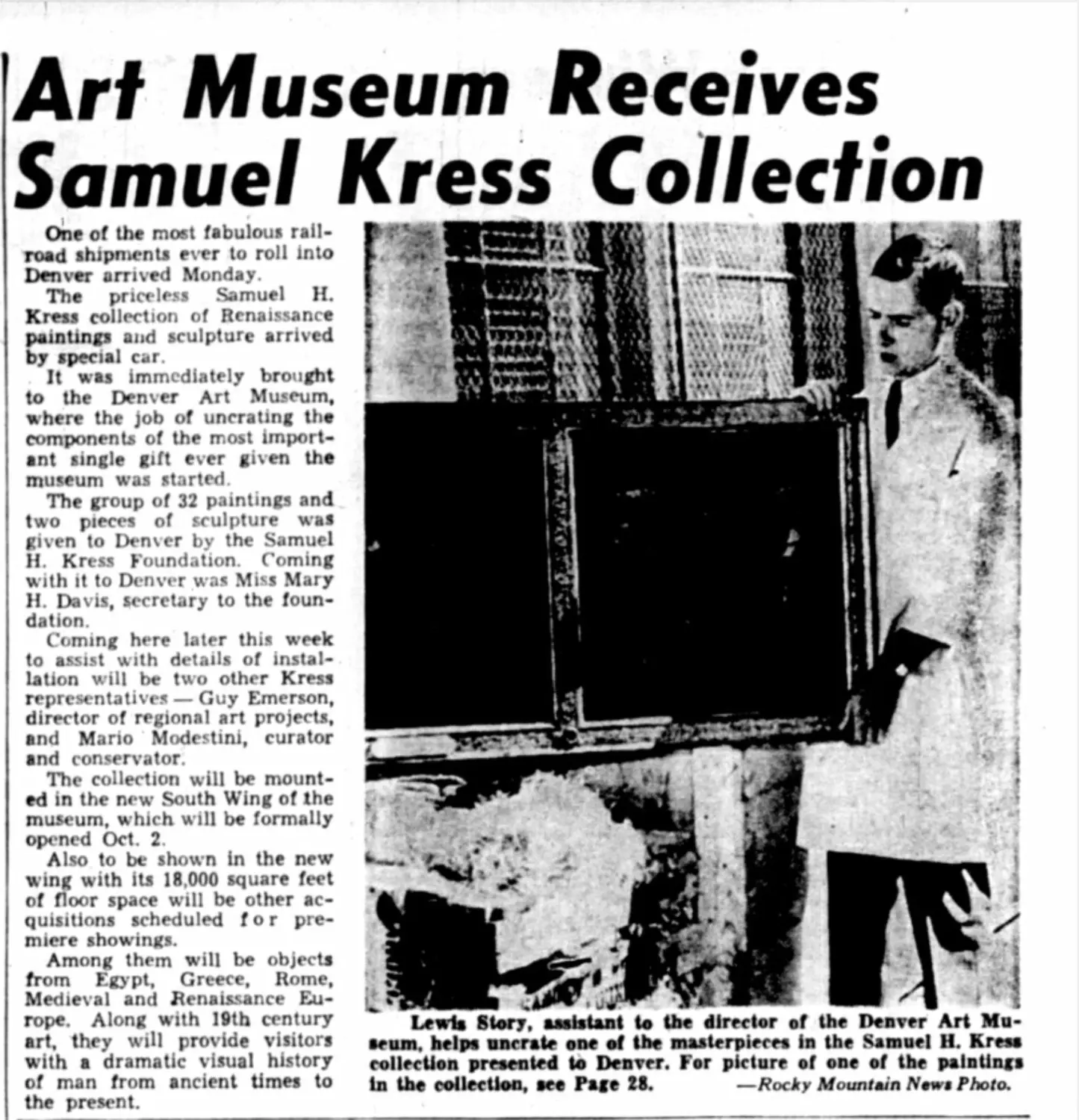 Photos courtesy the Rocky Mountain News.