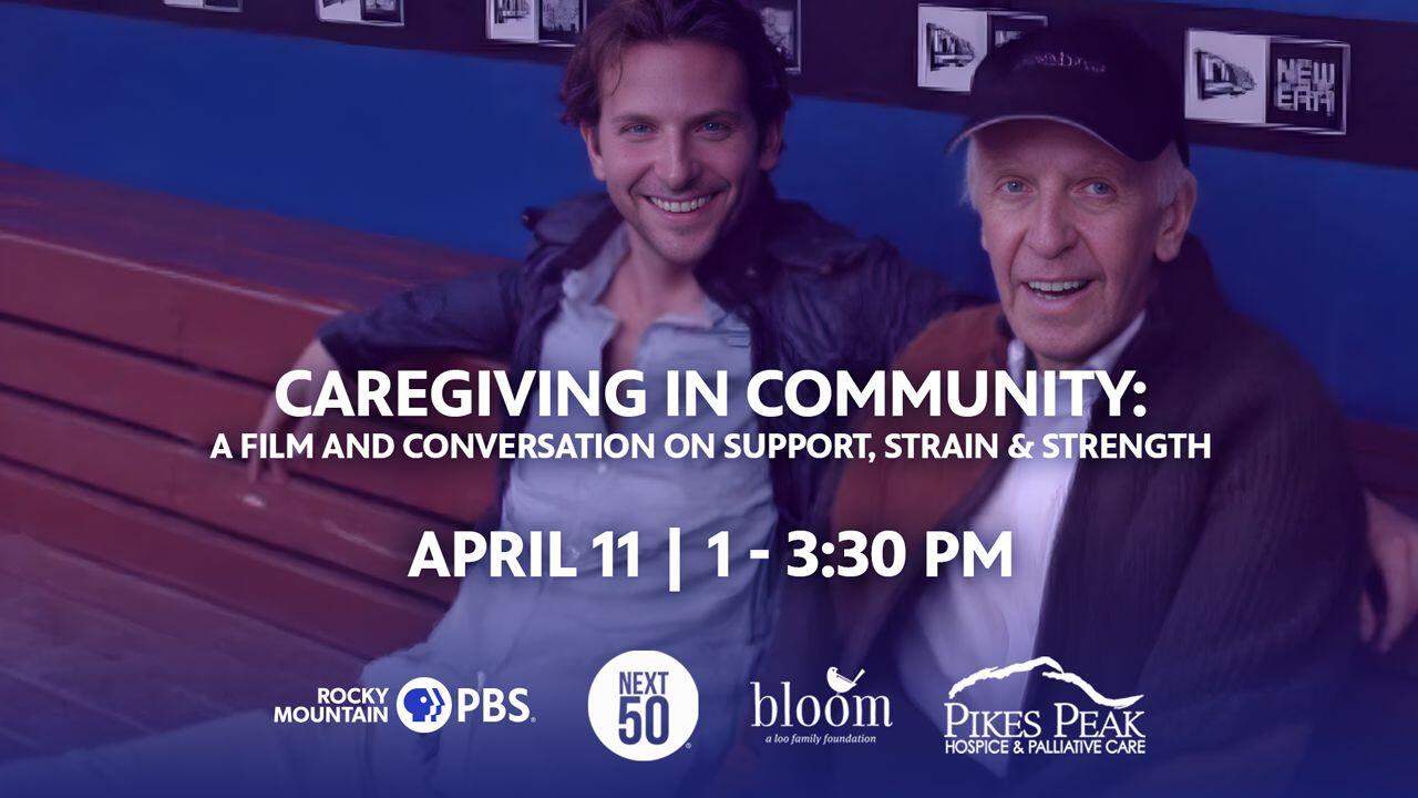 A poster for Caregiving in Community: A Film and Conversation on Support, Strain & Strength event