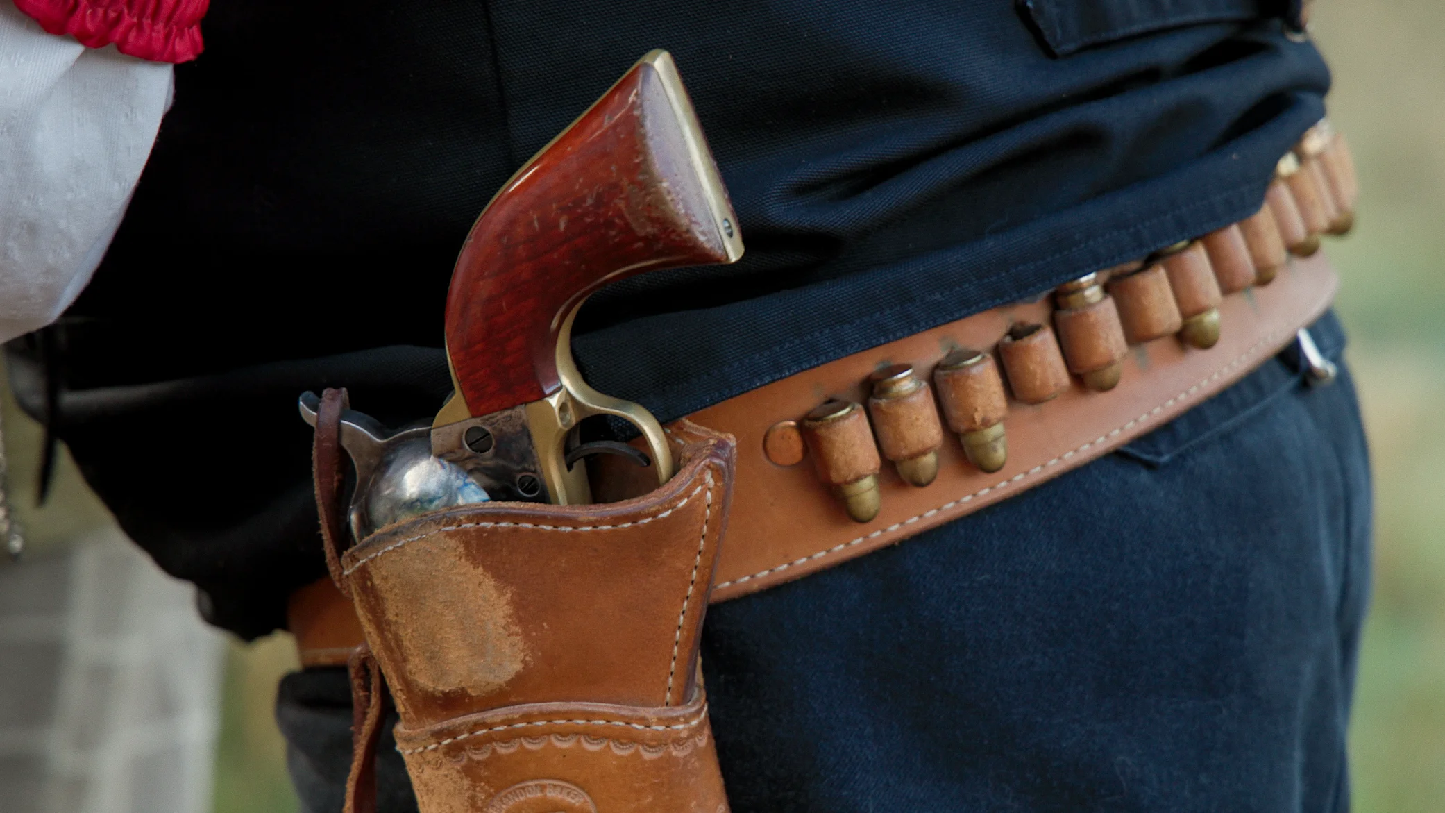 A pistol used for reenactment. Photo: Ziyi Xu, Rocky Mountain PBS