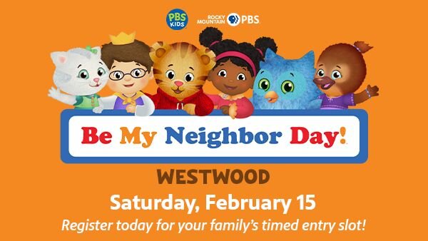 A poster for Be My Neighbor Day Westwood event