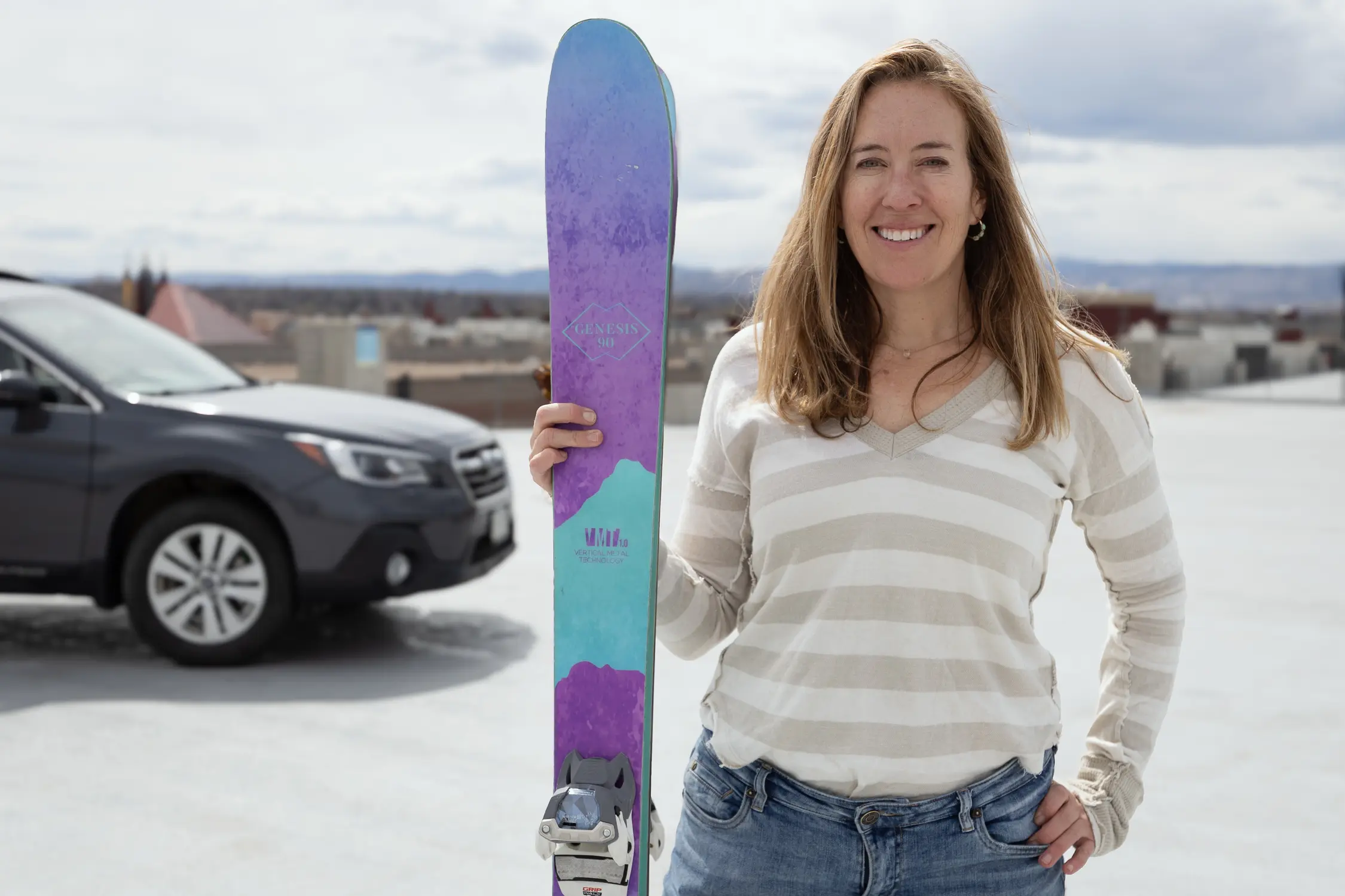 “When you’re stuck in traffic and you look around and you see ten other cars around you with only one driver in them, it feels like you’re part of the problem,” said Nora Gilbertson. Photo: Cormac McCrimmon, Rocky Mountain PBS