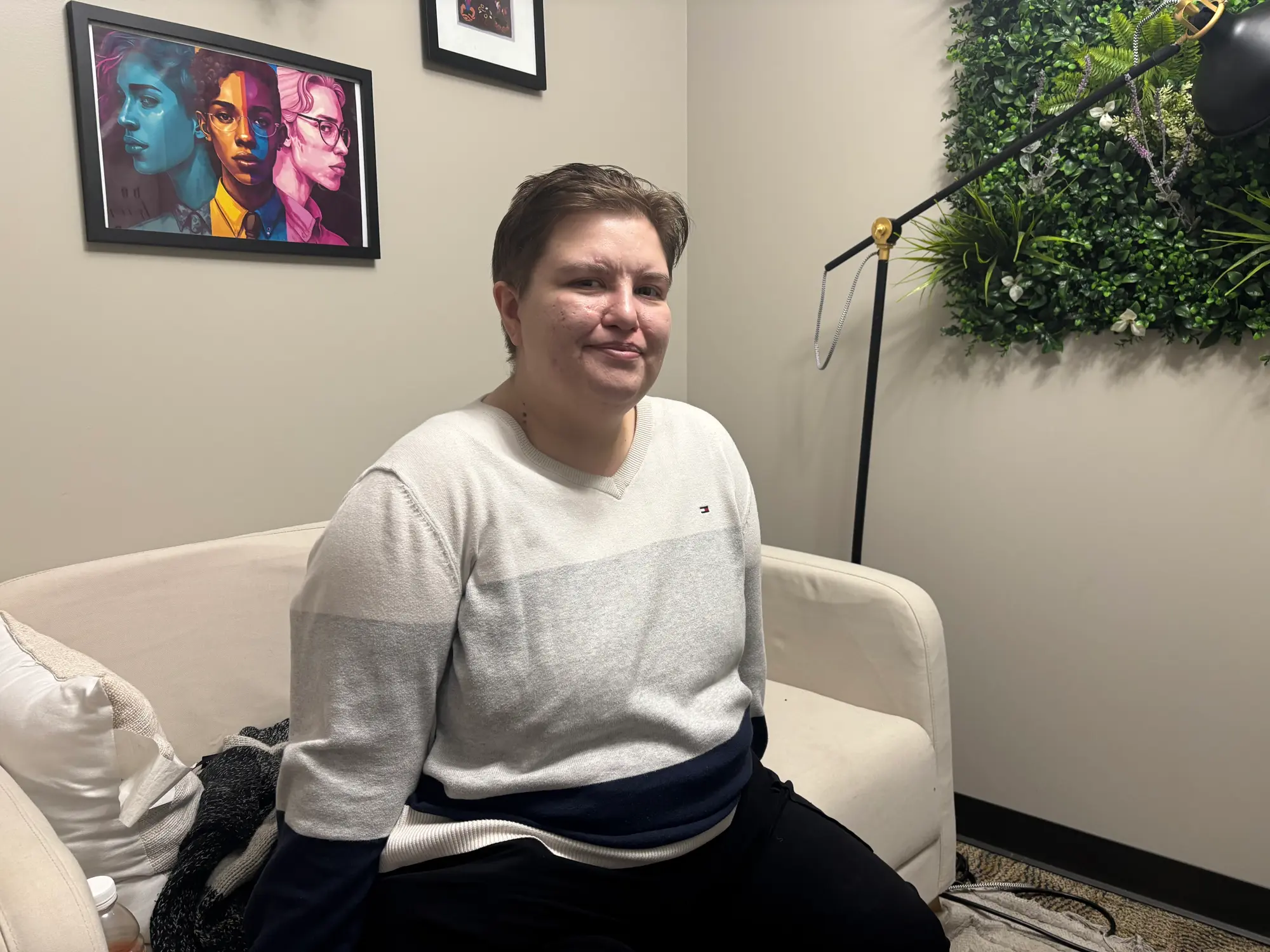 Arlo Crimm, a transgender man, moved from Wyoming to Denver two weeks ago after President Trump's executive order recognizing only two, unchangeable genders. Photo: Alec Berg, Rocky Mountain PBS