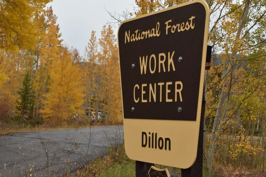 The entrance of the White River National Forest Dillon Work Center in unincorporated Summit County is pictured on Oct. 2, 2023. “There’s no mountain community in Colorado where the workforce isn’t a part of what I would call the essential workers of the community," said Summit County Commissioner Tamara Pogue. “This is another strategy in communities that don’t have a lot of available land to open up opportunities for further affordable housing development." Photo: Robert Tann, Summit Daily News archive