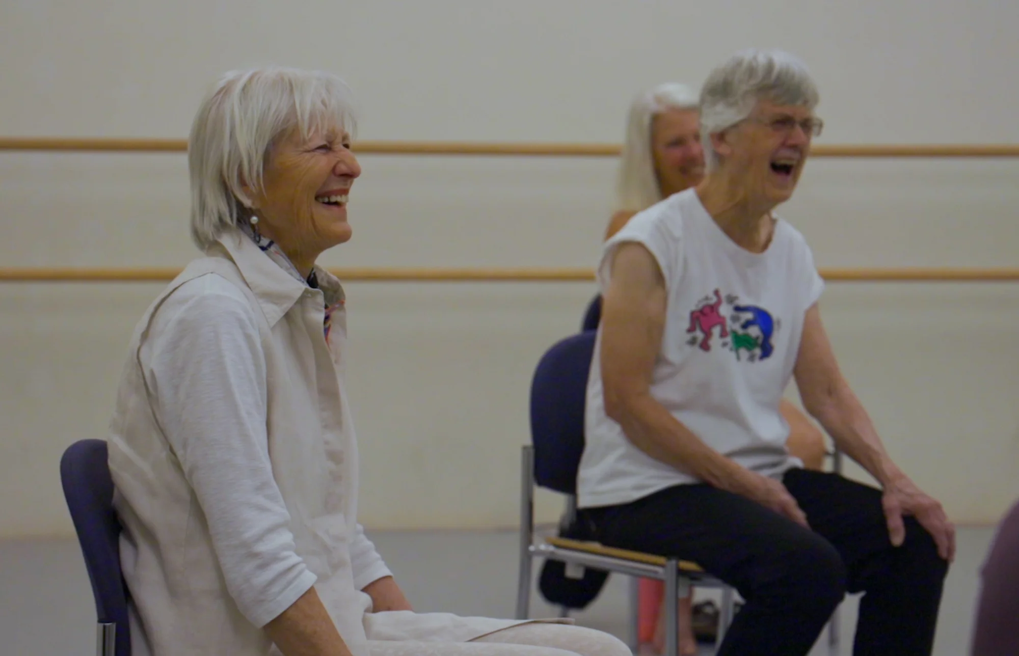 Mia Thomas joined the class in support of her friend then later received her own Parkinson’s diagnosis. Photo: Carly Rose, Rocky Mountain PBS