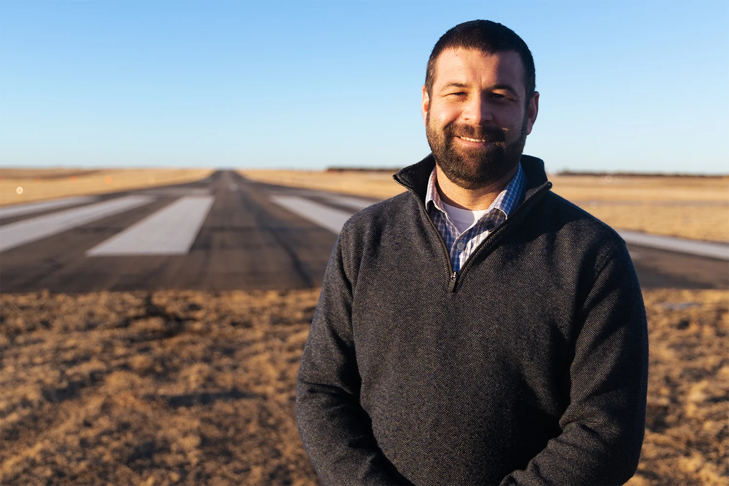 Melia has served as the airport director for about 13 years, and he plans on continuing to serve in that role for as long as possible. Photo: Chase McCleary, Rocky Mountain PBS