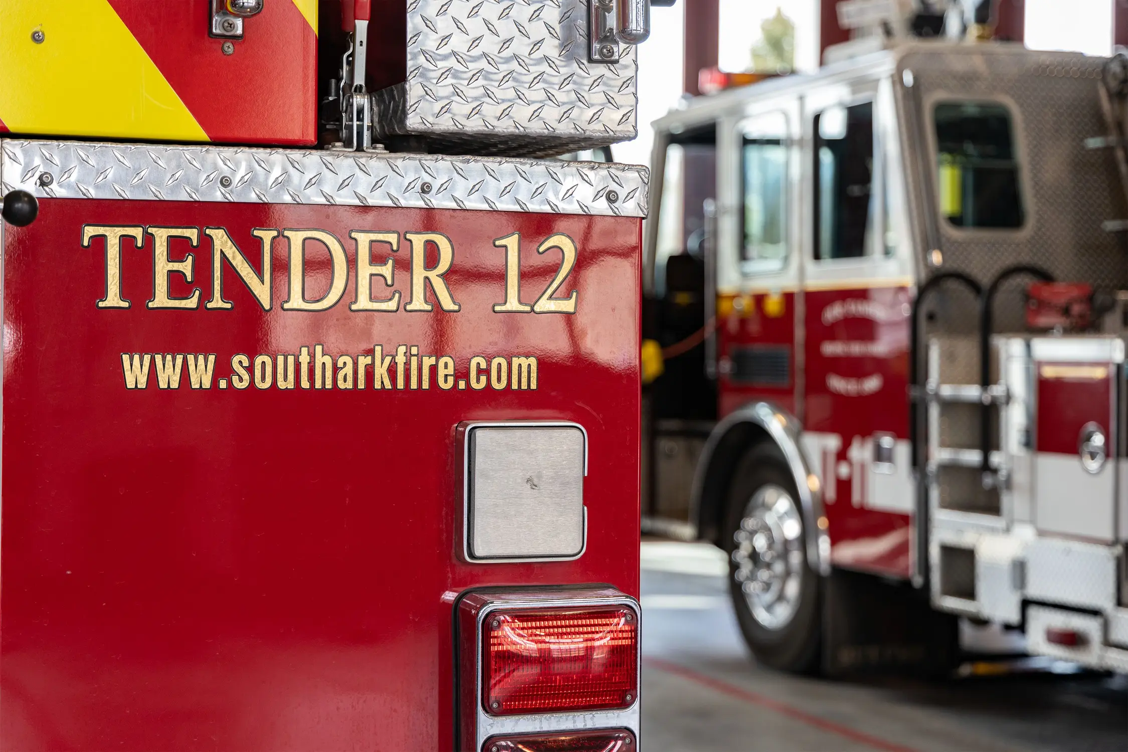 The new Salida Firehouse stores the Salida Fire Department’s engine, the South Arkansas Fire District’s Engine, as well as trucks for wildfires and medical emergencies. Photo: Chase McCleary, Rocky Mountain PBS