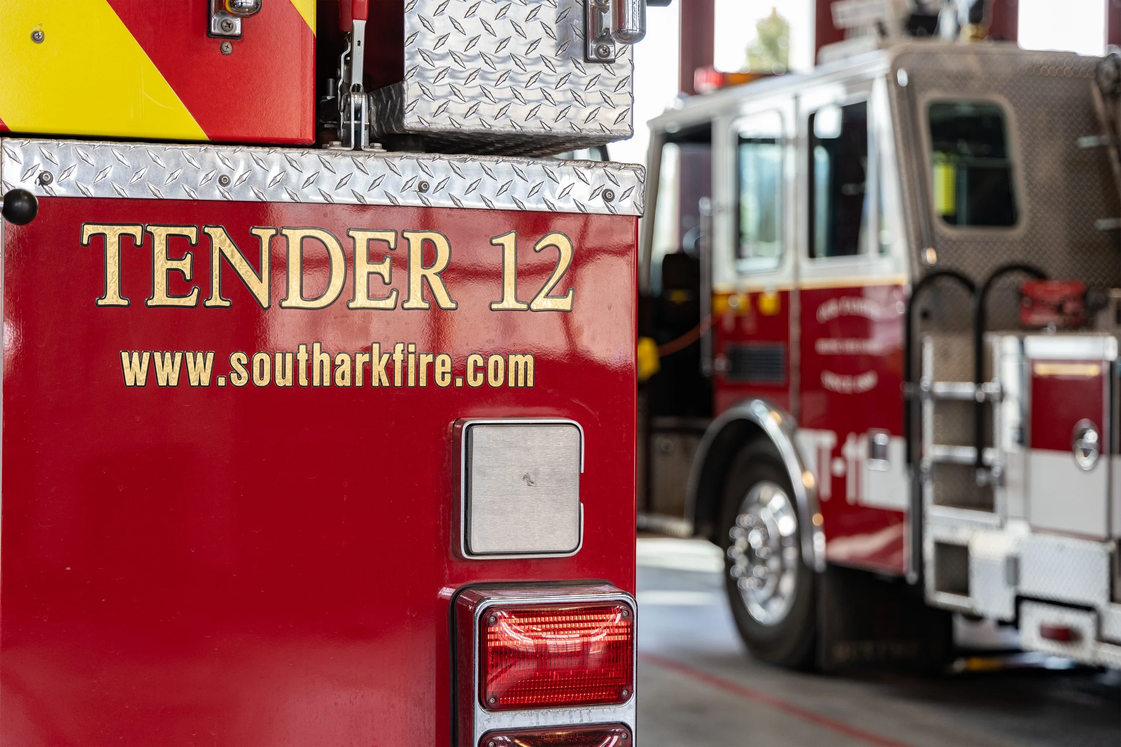 The new Salida Firehouse stores the Salida Fire Department’s engine, the South Arkansas Fire District’s Engine, as well as trucks for wildfires and medical emergencies. Photo: Chase McCleary, Rocky Mountain PBS