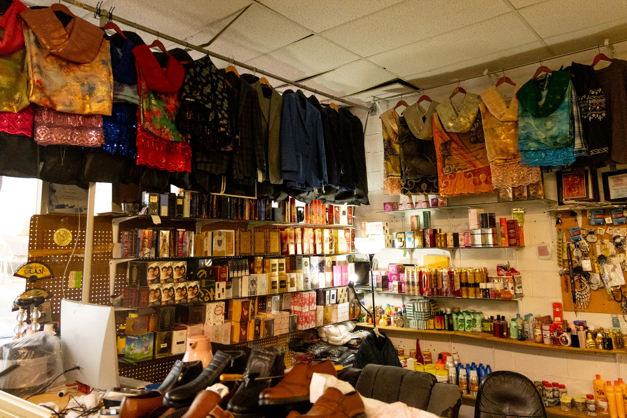 Midnimo Grocery Store sells shoes, clothes, perfumes and groceries. Photo: Priya Shahi, Rocky Mountain PBS