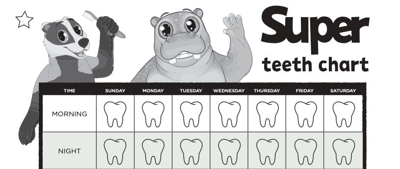 Super Teeth Chart detail