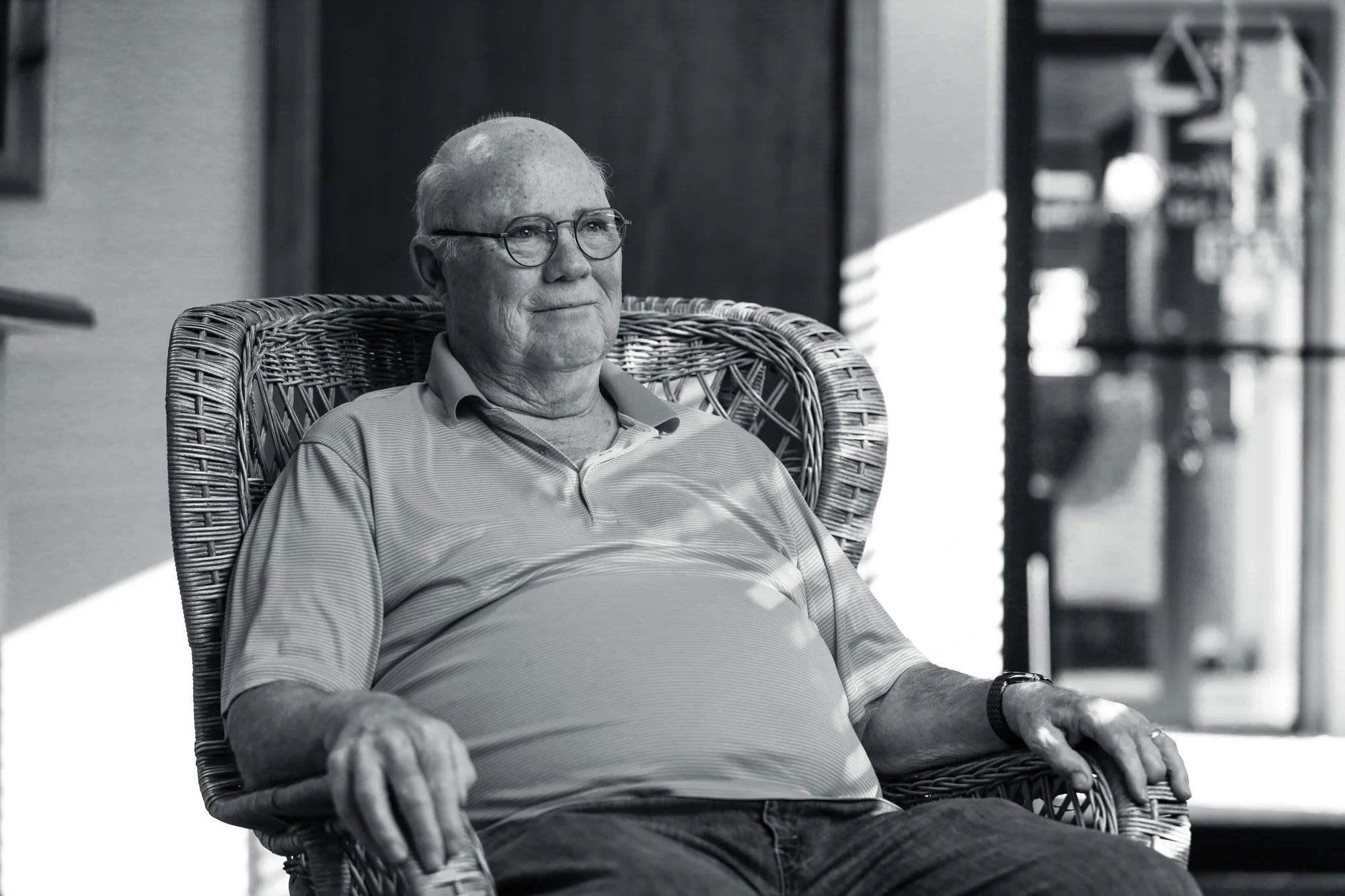 Dave Adams poses for a portrait in Greeley, Colorado. Adams worked alongside Roger Albert for the Greeley police. Nearly every Friday, he and his wife, Regina, ate at Fat Alberts. Photo: Cormac McCrimmon, Rocky Mountain PBS