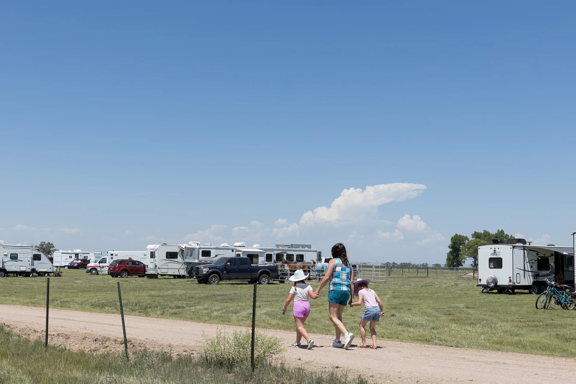 Cowboys and spectators can camp beside the arena.