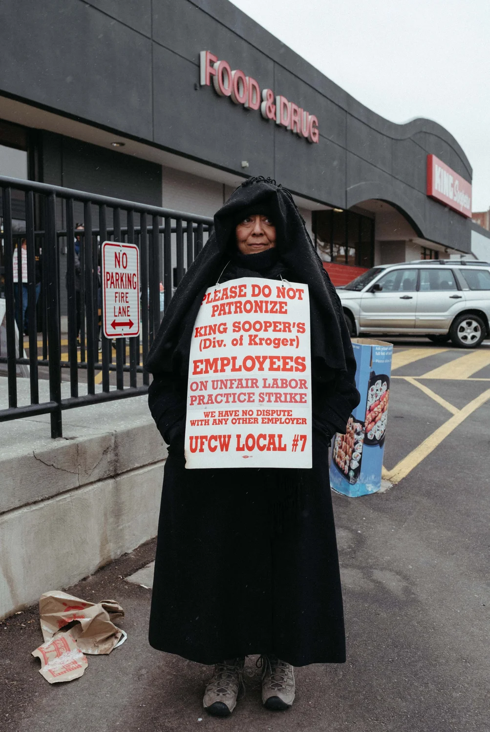 Gigi Jones stands outside of King Soopers in Capitol Hill. She’s been working at the location since 2013. Photo: Peter Vo, Rocky Mountain PBS