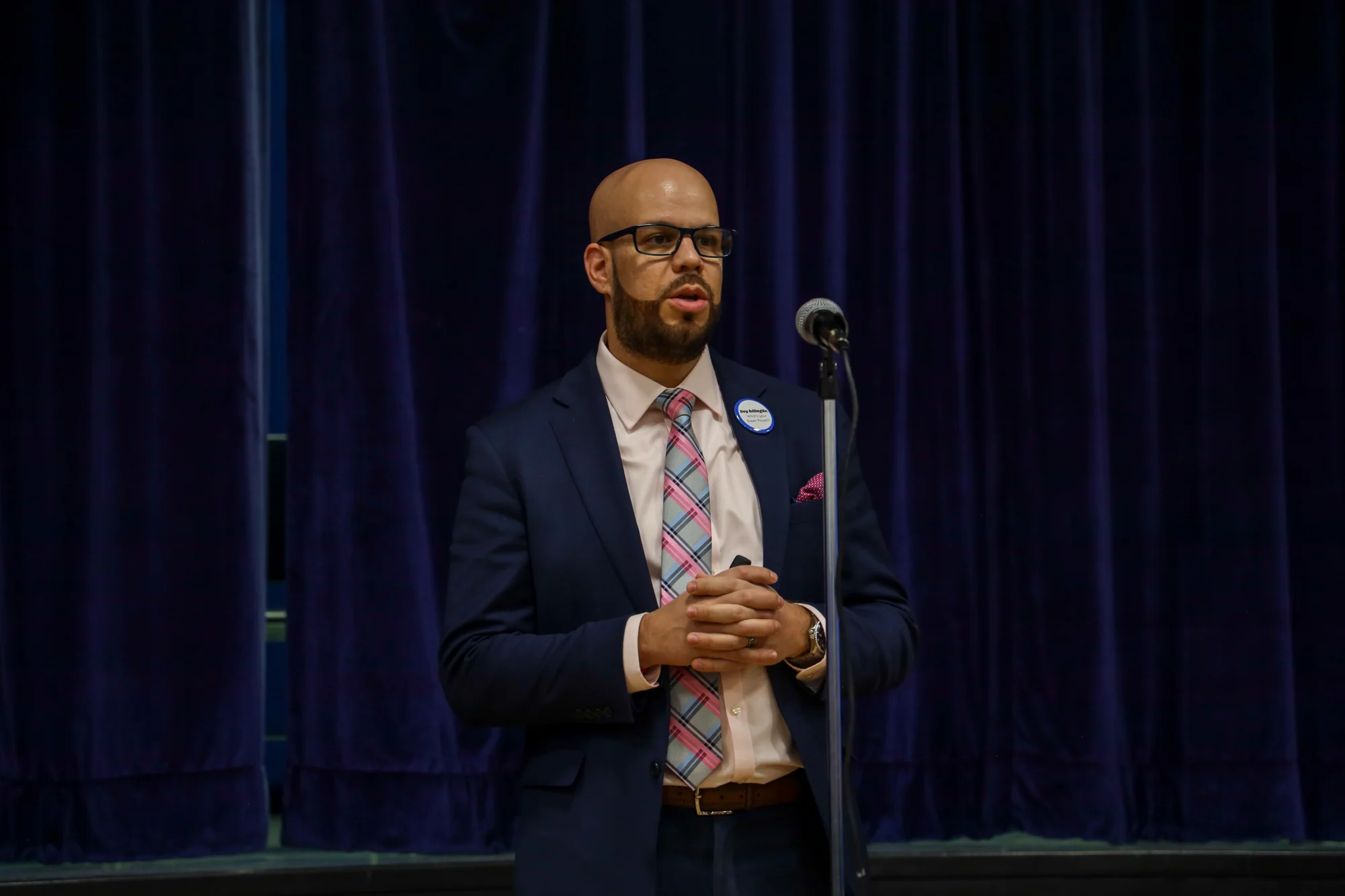 Superintendent Alex Marrero visited each of the affected schools before the board’s decision to explain why he recommended those schools for closure. Photo: Carly Rose, Rocky Mountain PBS