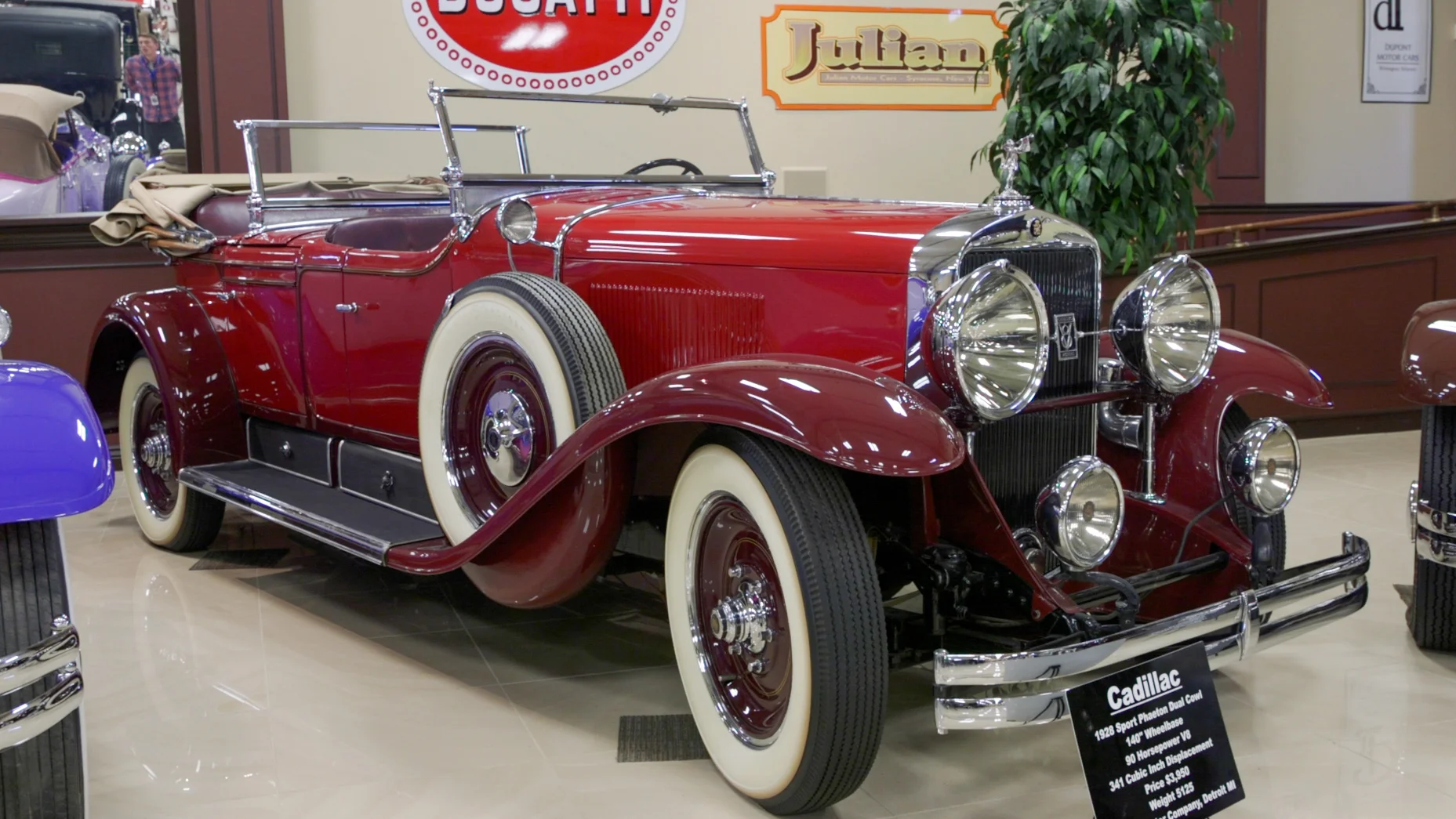 This 1928 Cadillac would've cost about $4,000 when it was new. Streigel says cars from the 20s and 30s have the best looks. Photo: Joshua Vorse, Rocky Mountain PBS