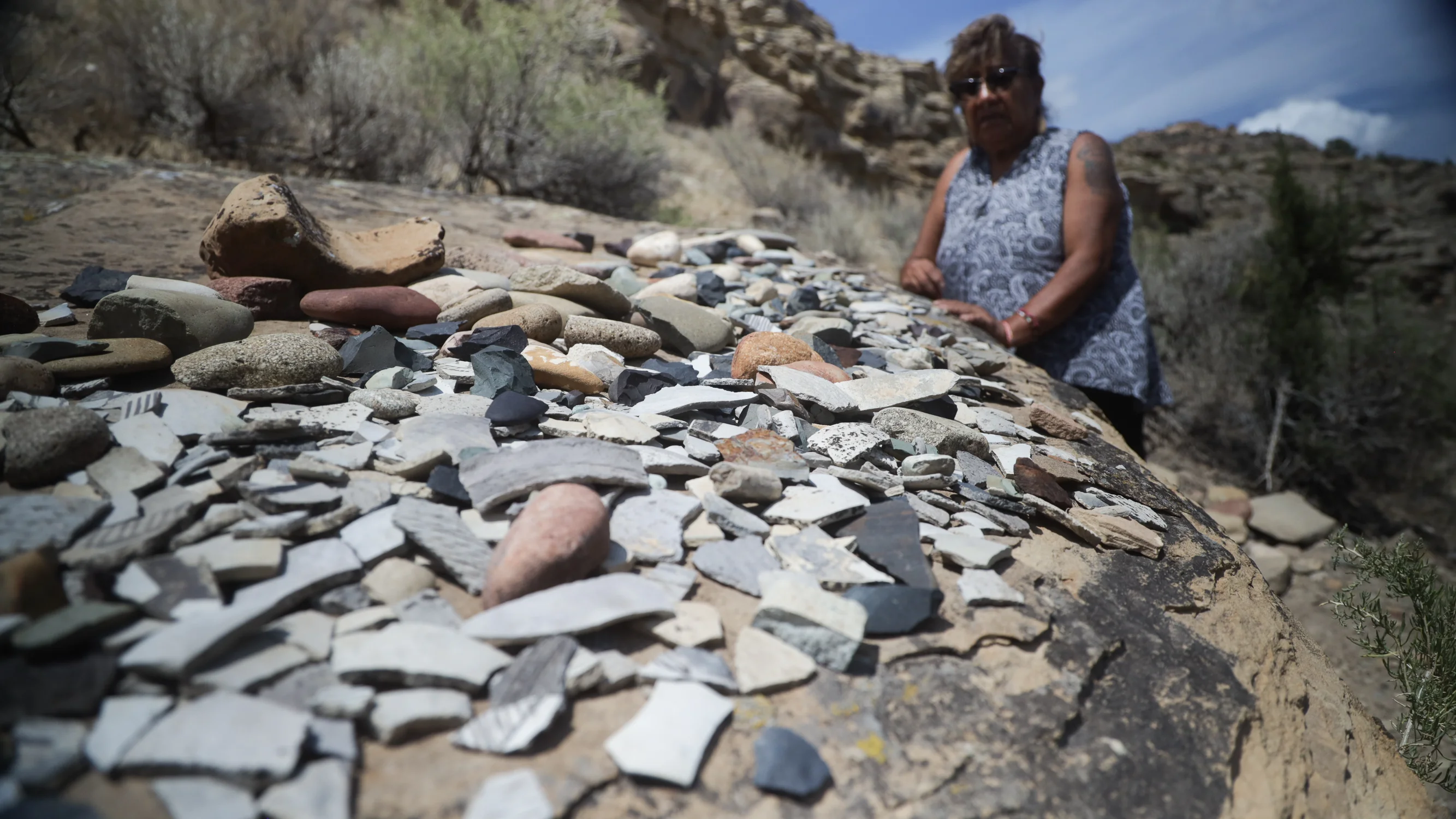 Pottery artifacts from the Ancestral Puebloans. Photo: Ziyi Xu, Rocky Mountain PBS