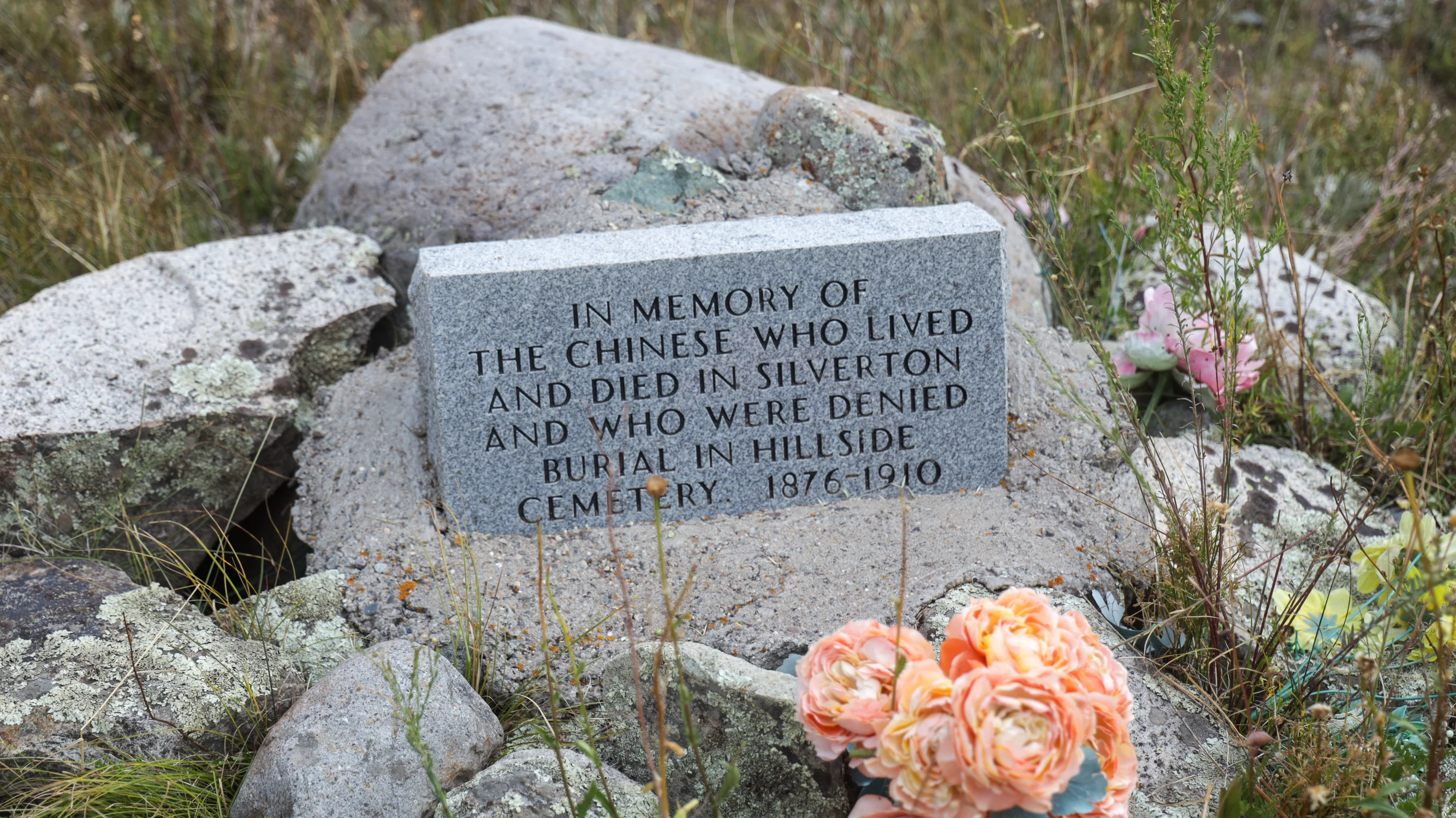 The historical society installed this marker to commemorate Silverton’s Chinese community. Photo: Ziyi Xu, Rocky Mountain PBS