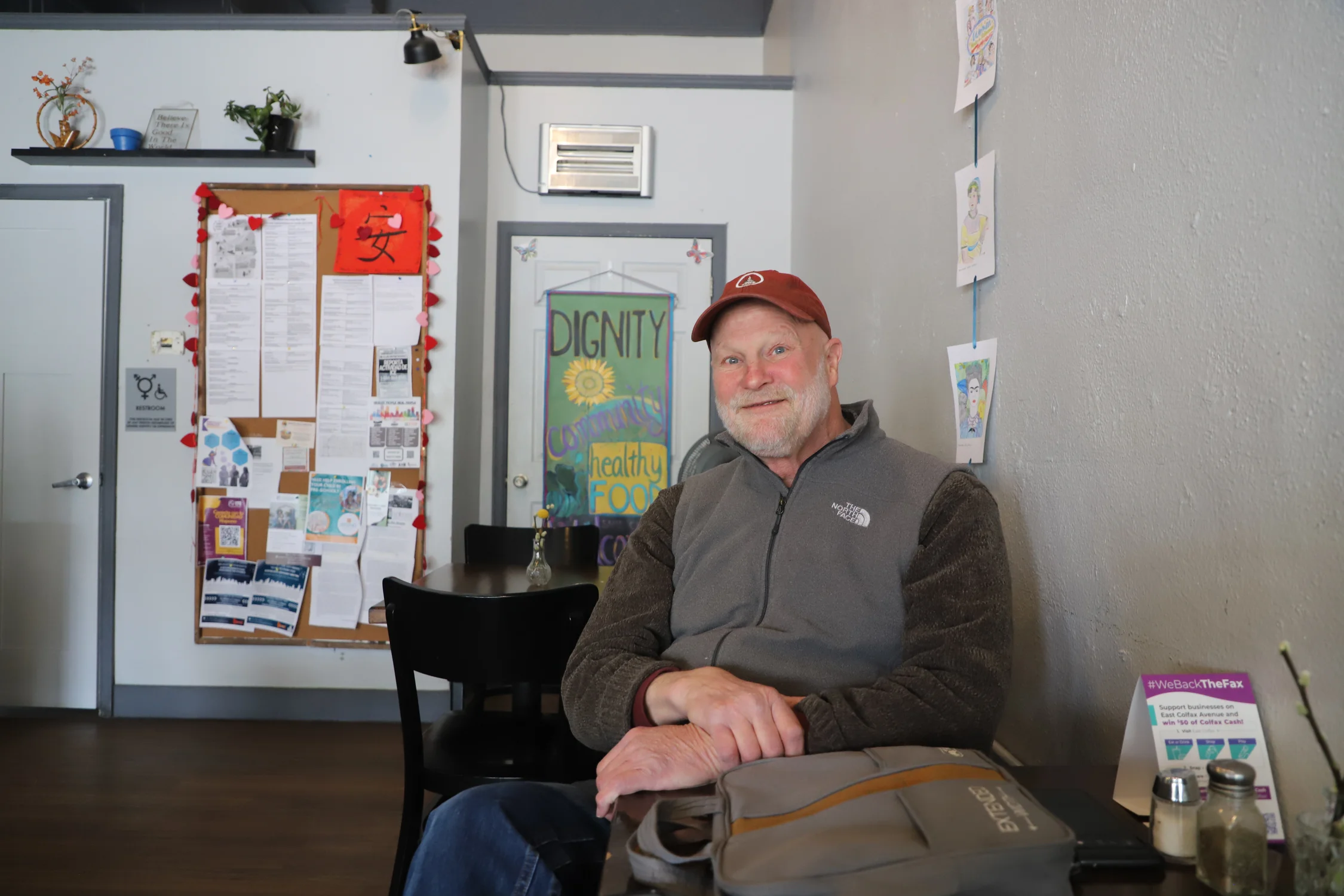 John Olander is a regular at SAME Cafe. Photo: Alec Berg, Rocky Mountain PBS