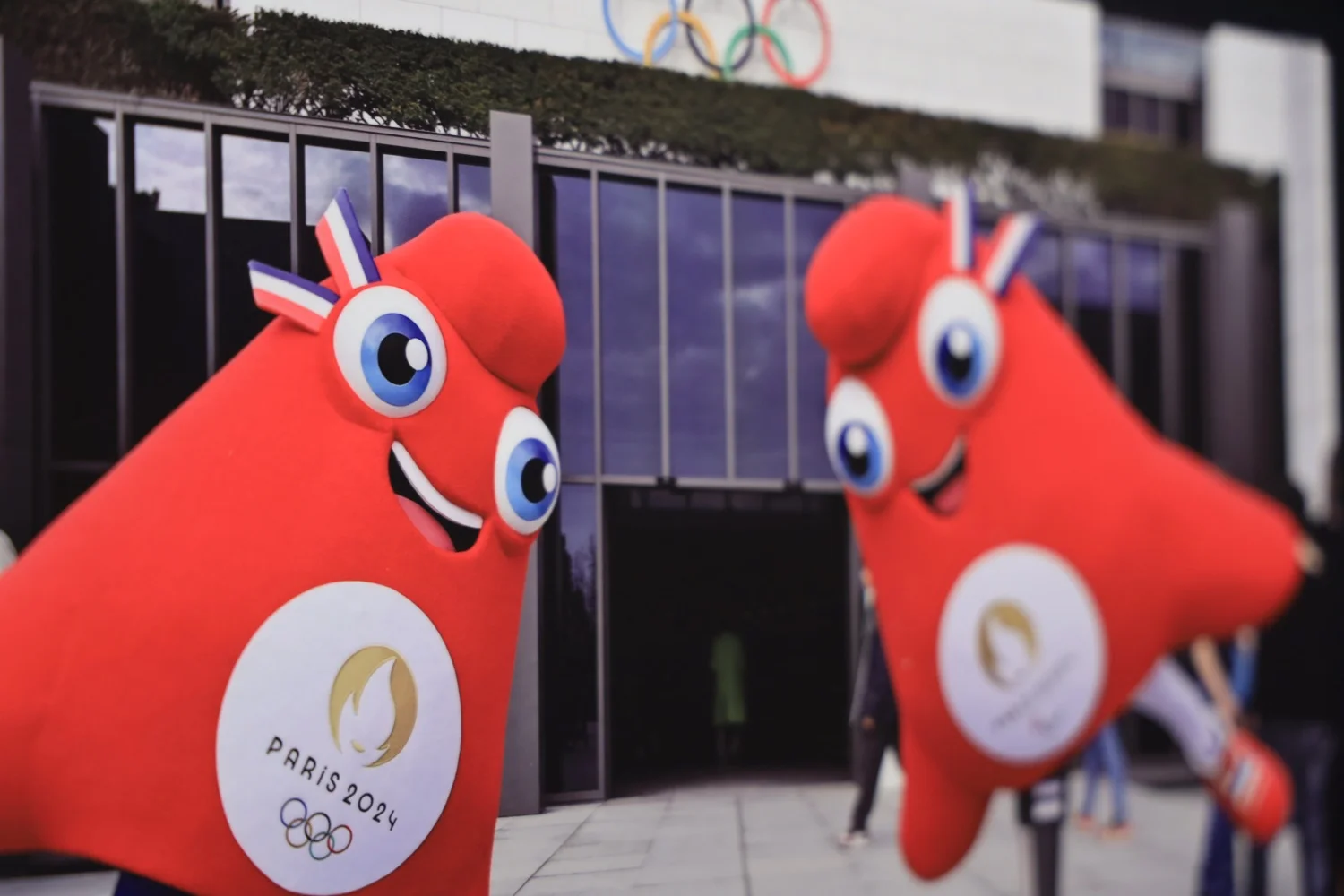 Two phryges, historically significant French caps that are this year’s official Olympic and Paralympic mascots. Photo: Chase McCleary, Rocky Mountain PBS