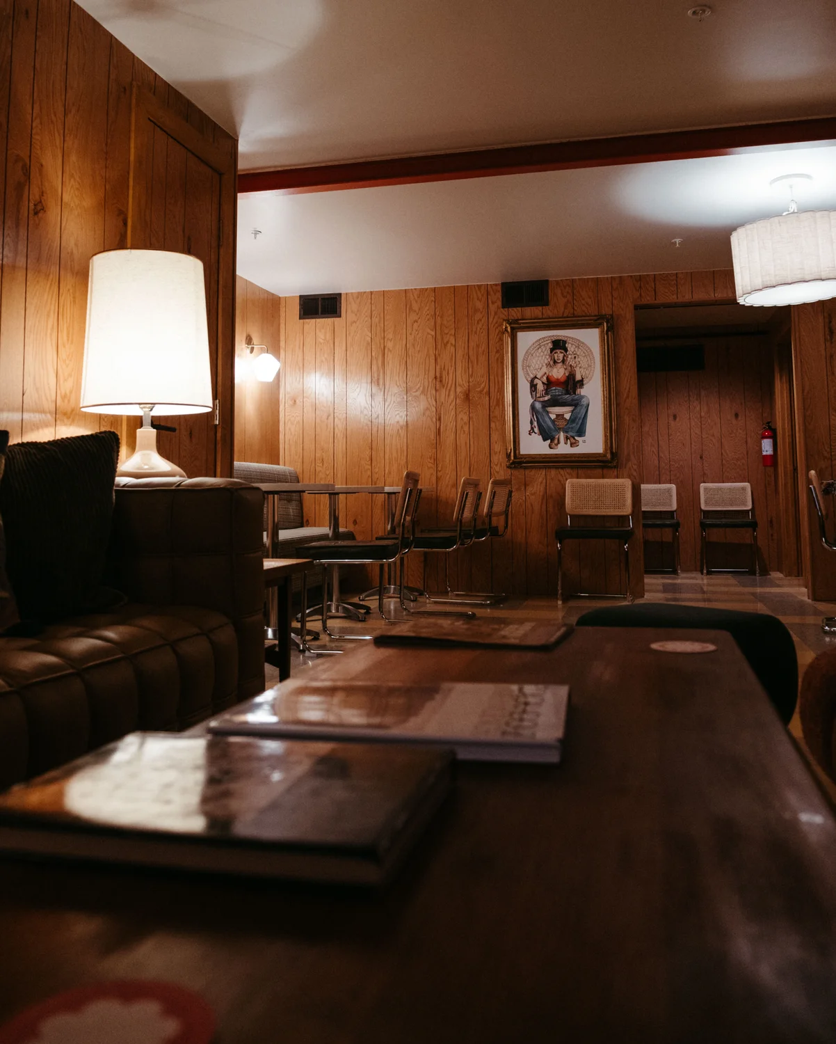 Beneath the motel's coffee shop is a basement that acts as a community space. Photo: Peter Vo, Rocky Mountain PBS