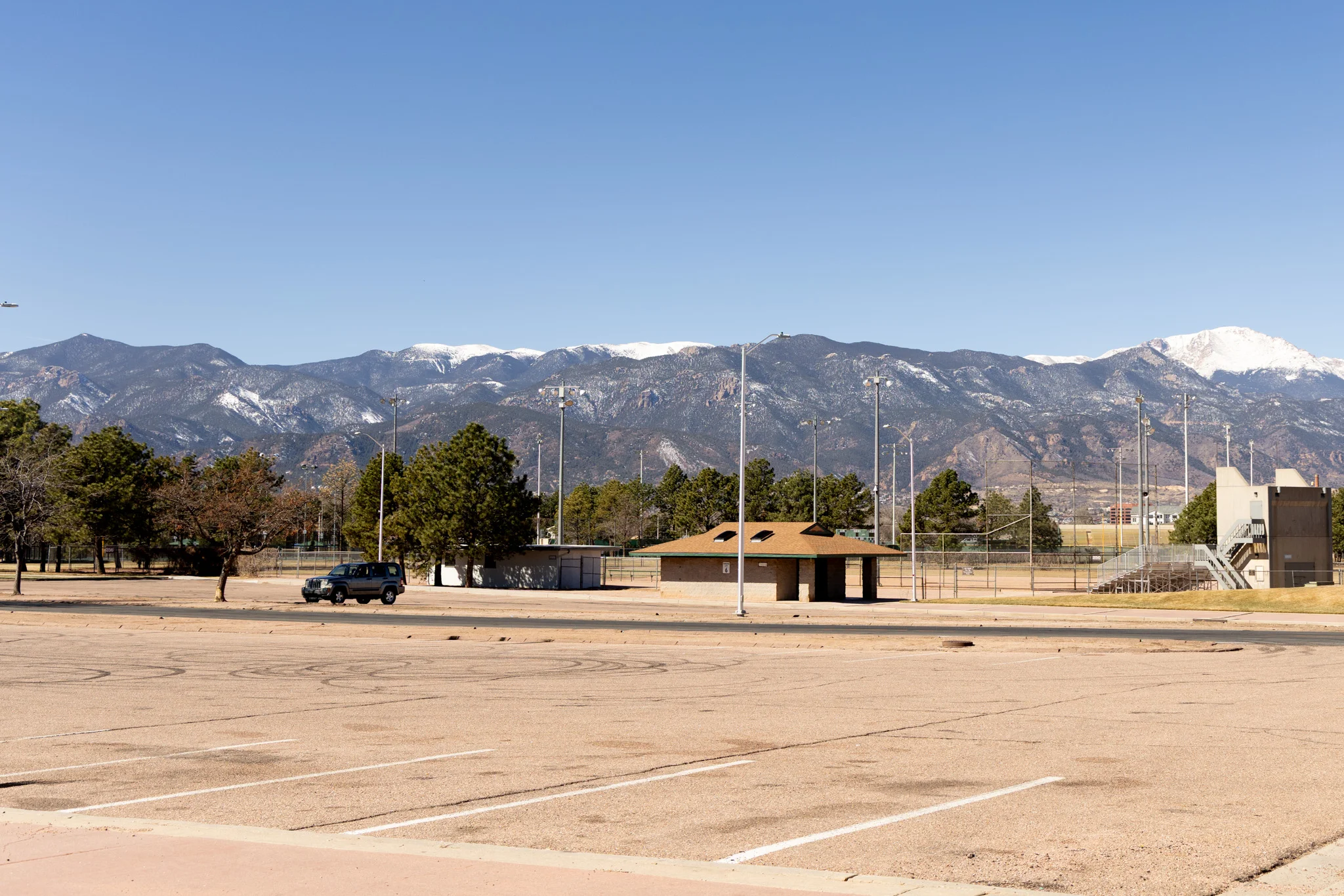 Both Knapp and Shirley park their cars at public parks during the day, but find other places — sometimes on streets in suburban areas — to keep their cars when some parks close the gates at night. Photo: Priya Shahi, Rocky Mountain PBS