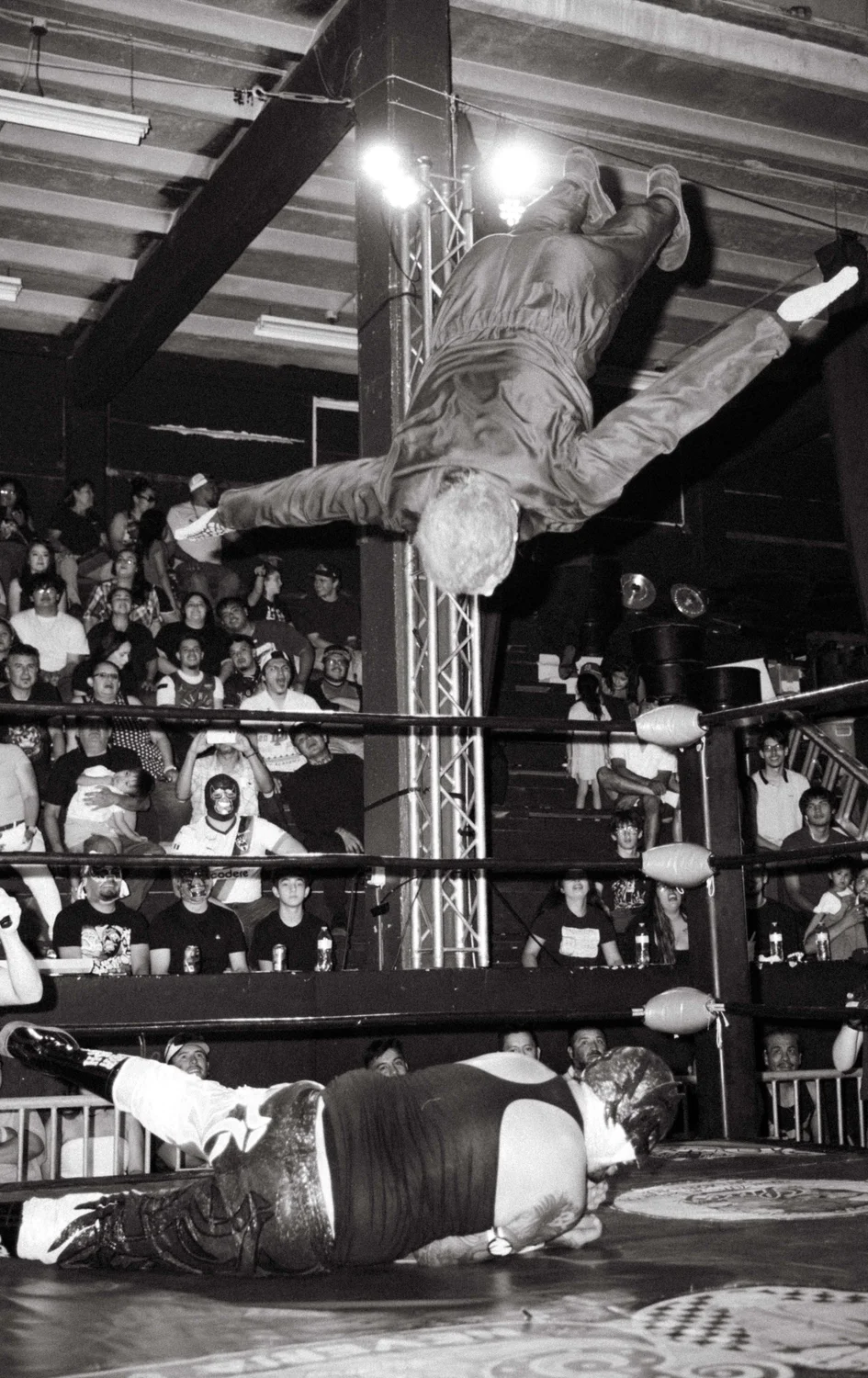 Luchadors in the ring. Photo: Peter Vo, Rocky Mountain PBS