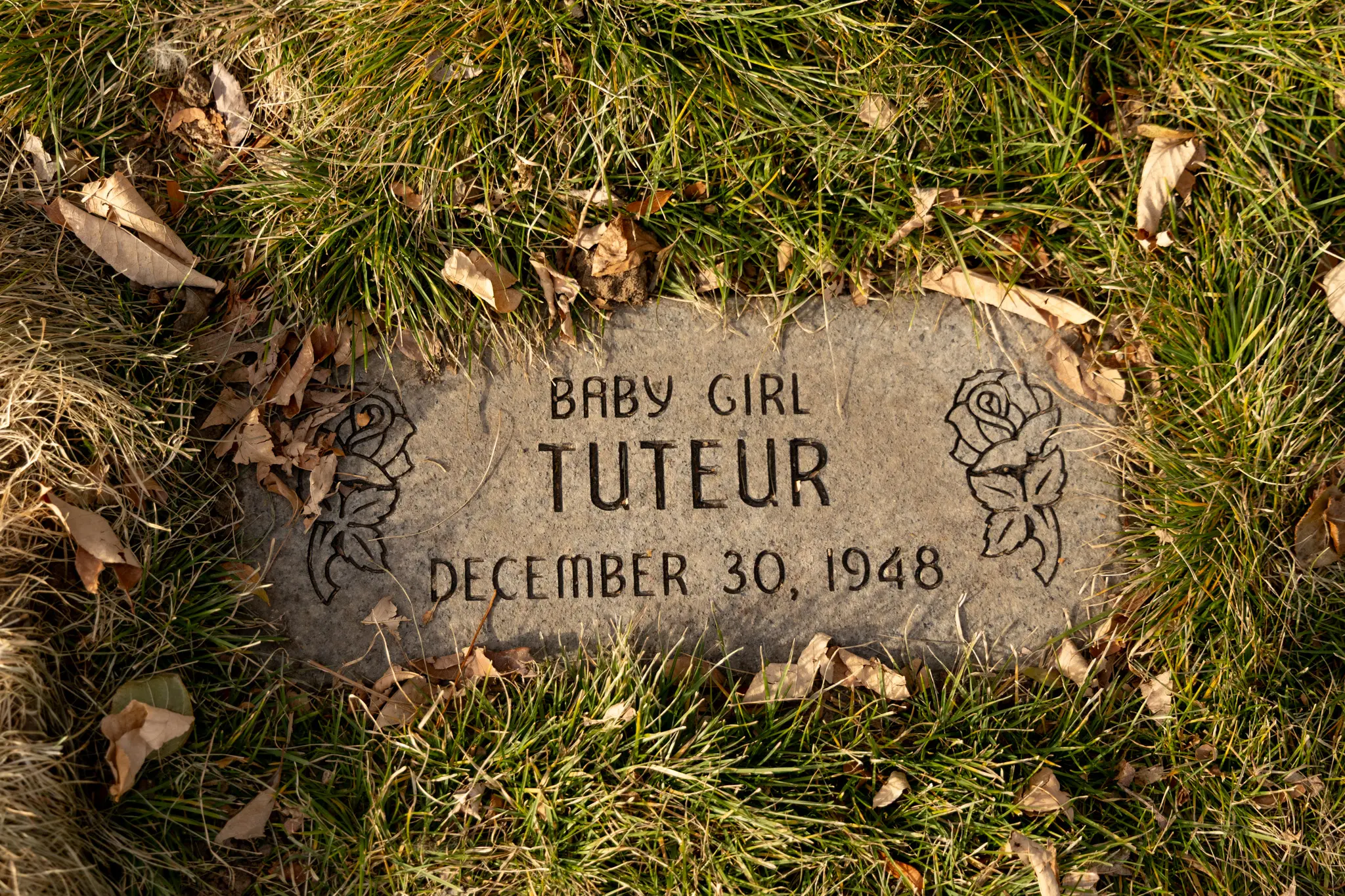 Mount Nebo Memorial Park and Cemetery raised funds to restore and standardize some barely legible stones in the cemetery’s baby section. Photo: Priya Shahi, Rocky Mountain PBS