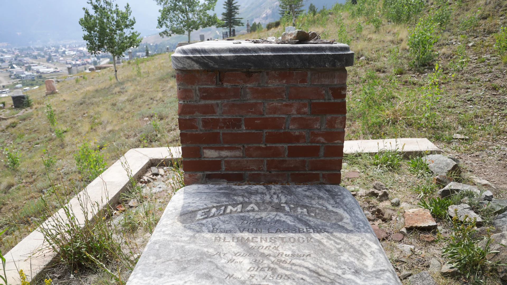 Emma Harris, aka "Russian Princess," is buried at the cemetery. Photo: Ziyi Xu, Rocky Mountain PBS