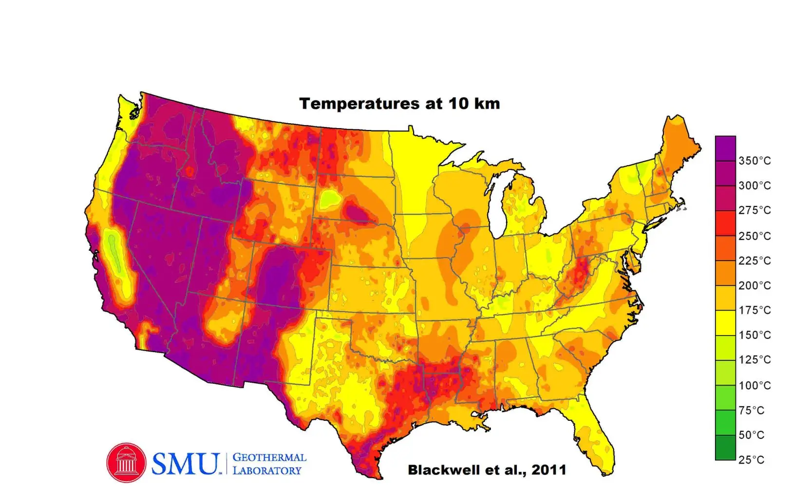 Graph courtesy Southern Methodist University Geothermal Laboratory