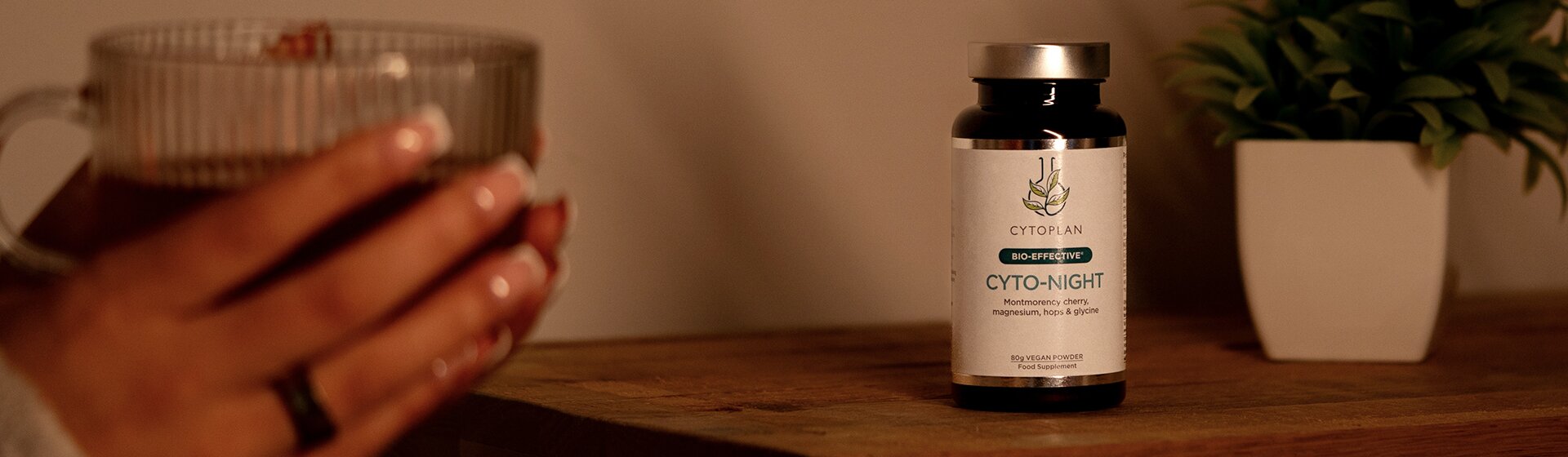 Mix Cyto-night into your sleepy drink
