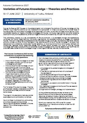Project Result Preview - Call for Papers (abstract submission deadline 25 January 2027)