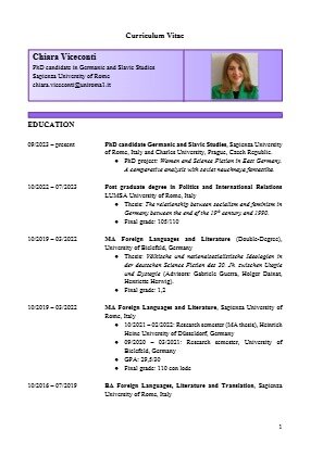Project Result Preview - CV Chiara Viceconti