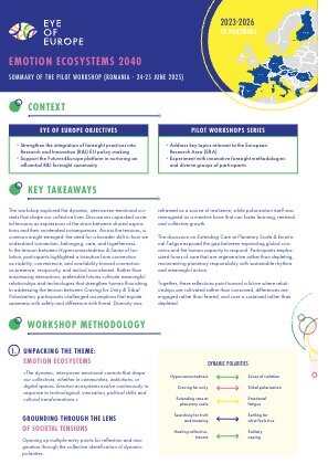 Project Result Preview - Emotion ecosystems 2040 (Romania, 24–25 June 2025)