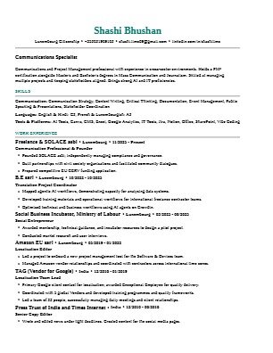 Project Result Preview - CV