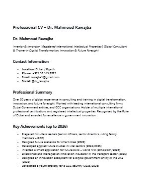 Project Result Preview - Dr. Mahmoud Rawajba