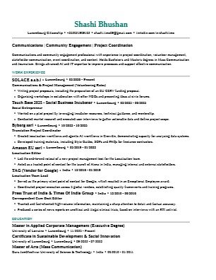 Project Result Preview - CV