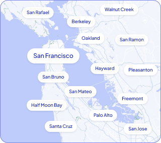 Bay area covered areas