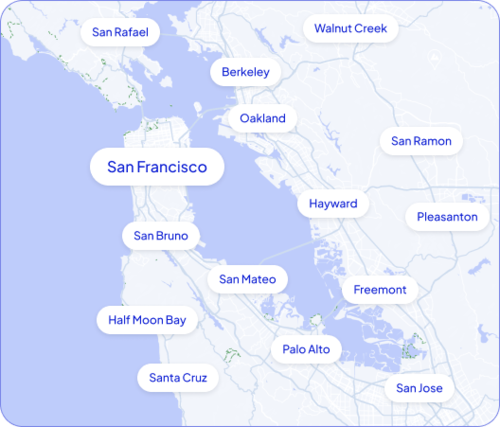 Bay Area Covered Areas