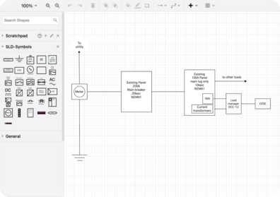 Kopperfield single line diagram tool