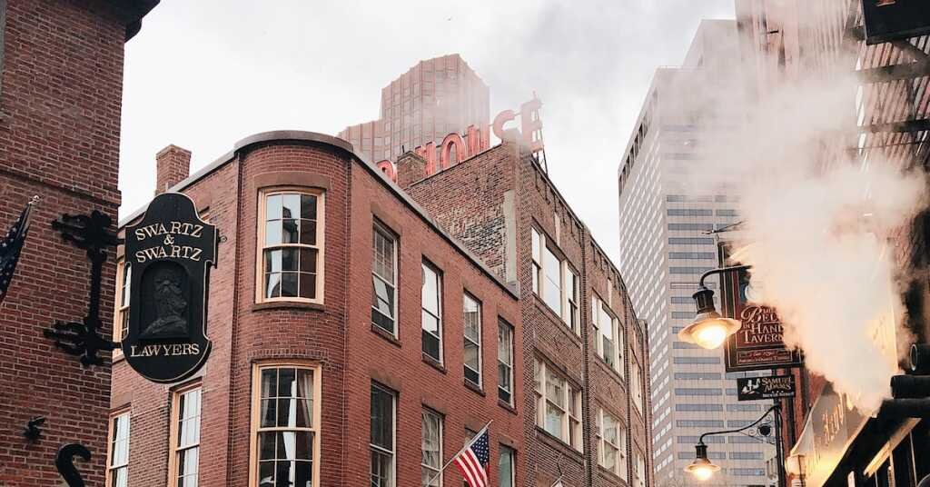 A street in downtown Boston