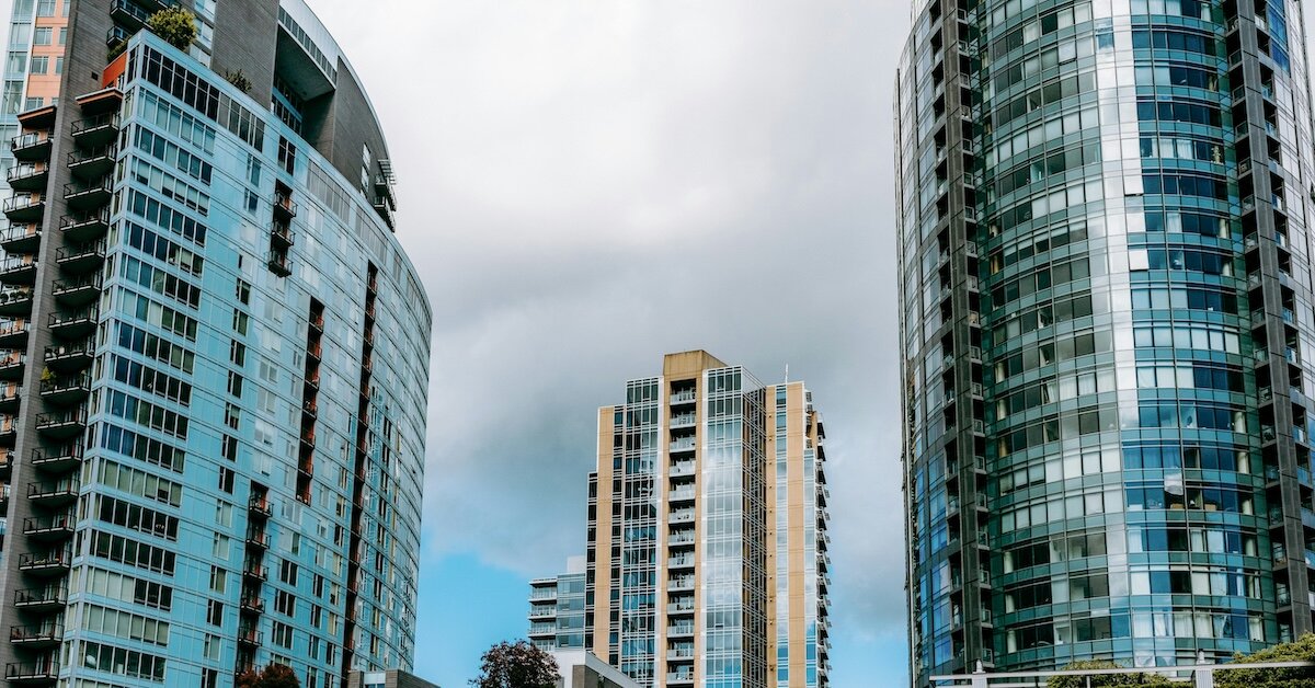 Portland multifamily and office buildings in downtown
