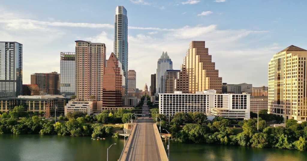 Downtown Austin as seen over the Colorado River