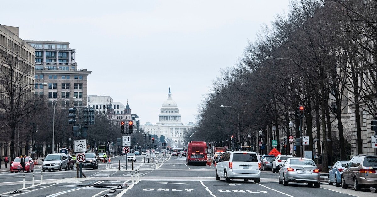 A view of the Capitol building in Washington DC